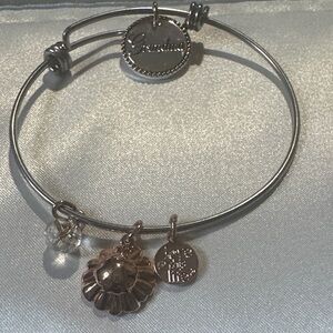 Silver and Gold-Tone Charm Bracelet